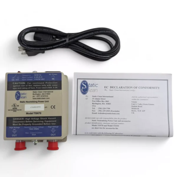 Static Clean TSN70 Static Neutralizing Power Unit 115-230VAC 0.5/0.25A