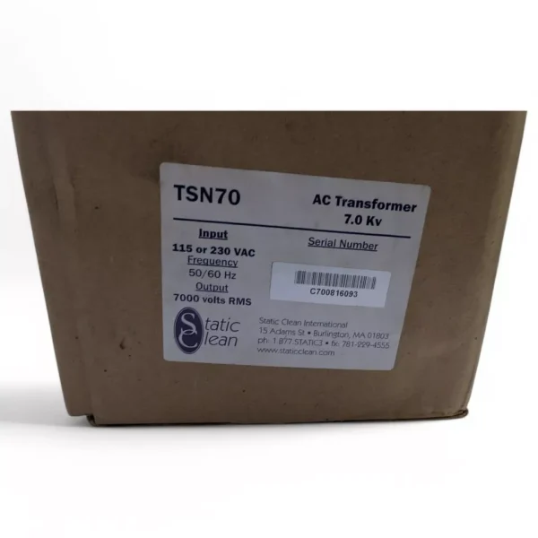 Static Clean TSN70 Static Neutralizing Power Unit 115-230VAC 0.5/0.25A - Image 4