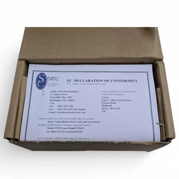 Static Clean TSN70 Static Neutralizing Power Unit 115-230VAC 0.5/0.25A - Image 5