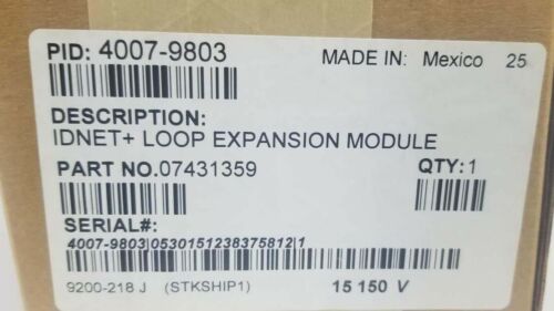 SIMPLEX 4007-9803 IDNET LOOP EXPANSION MODULE NEW 