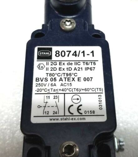 STAHL LIMIT SWITCH 8074/1-1 NEW IN BOX 