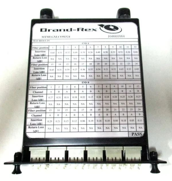 BRAND REX MTMLGXLCOM324 LGX MODULE 2XMPO 24 LC OM3 PATCH PANEL - Image 5