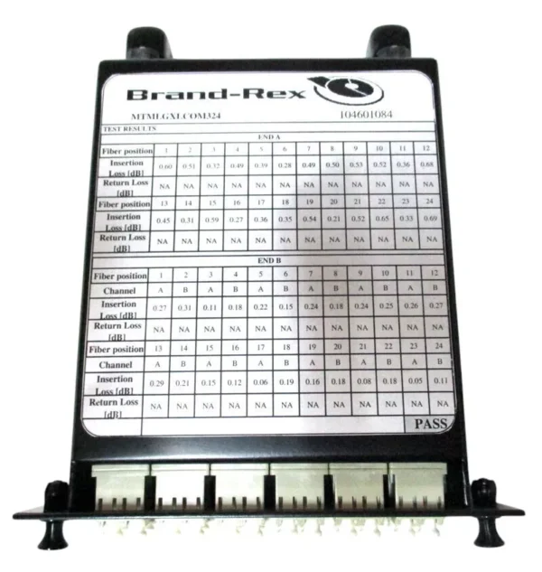 BRAND REX MTMLGXLCOM324 LGX MODULE 2XMPO 24 LC OM3 PATCH PANEL - Image 7