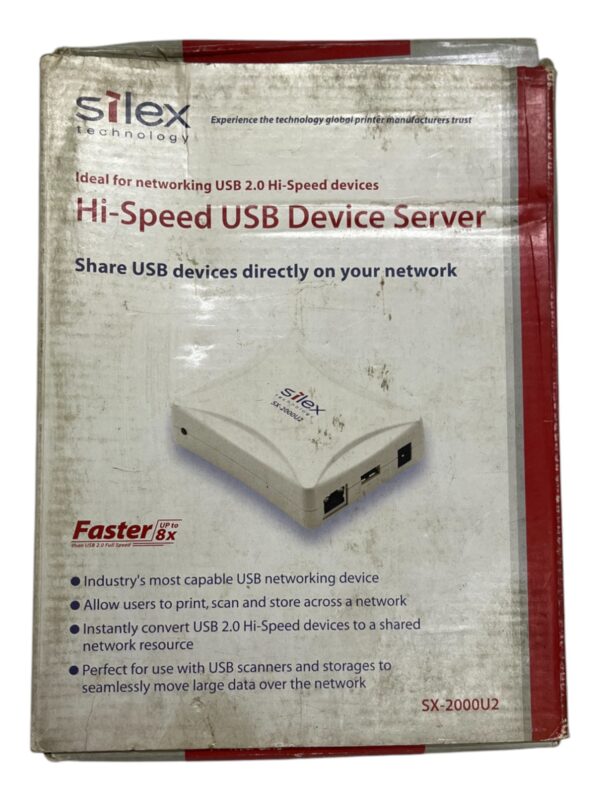 SILEX SX-2000U2 HI SPEED USB DEVICE SERVER SETUP GUIDE 0080923A32F7