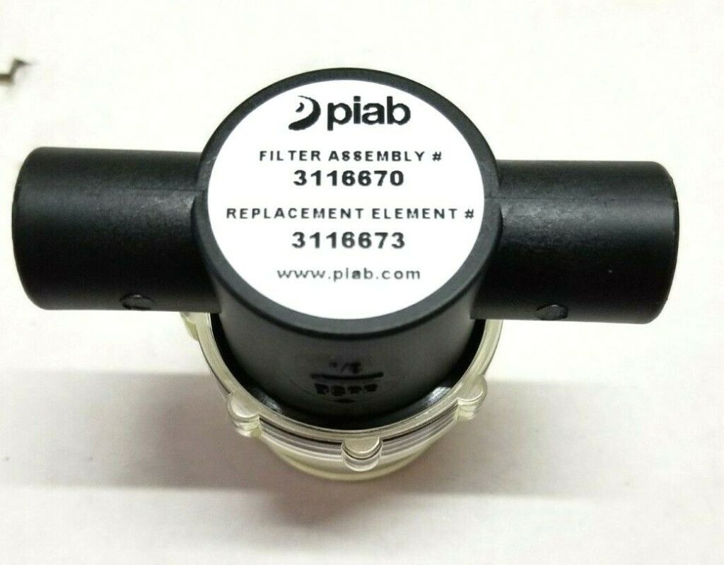 Piab Vacuum filter G1/8 BSPP 3116670 Filter Assembly Replacement