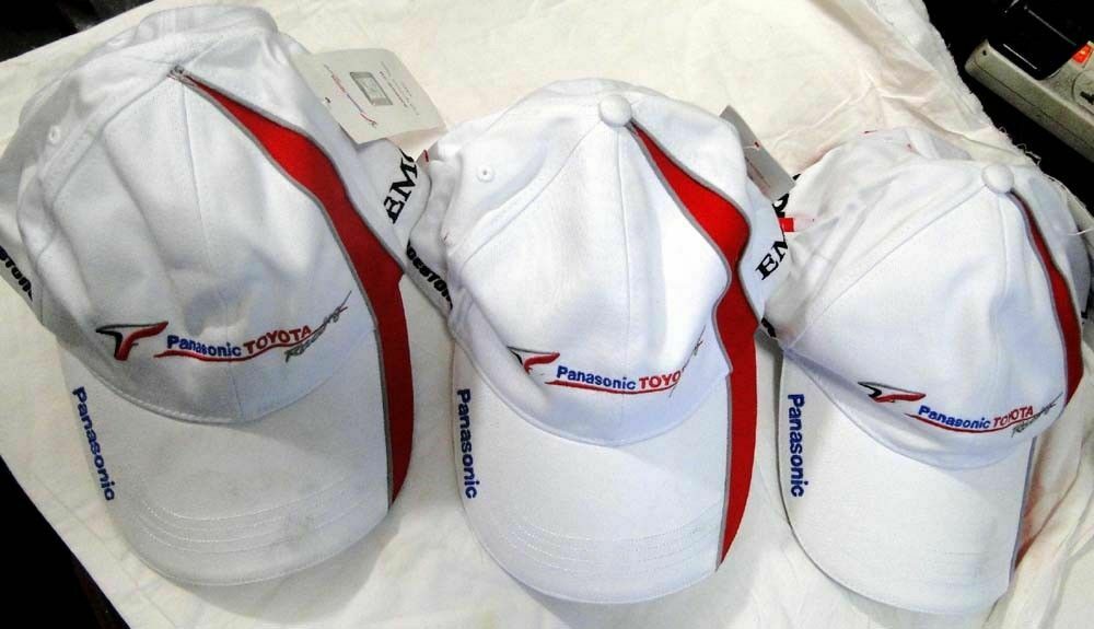 Pack Of 3-Pcs Panasonic Toyota Racing ST-02 Hat Cap Denso 100% Cotton White  – Electro Extreme