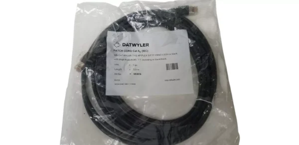 Datwyler Patch Cables Cord 653816 B4128 WO5228467-0801 W/RJ45,5M Pack of 2