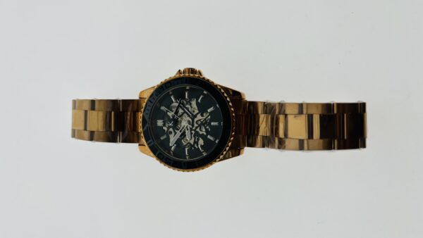 Kredo Men Forte Gold Automatic Skeleton Analogue Watch - Image 7