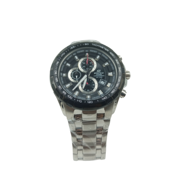 Casio Edifice Chronograph Black Dial Stainless Steel Men's Watch EF 539 - Image 6