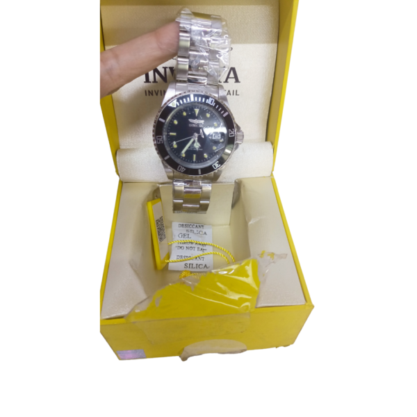 Invicta 8926OB Stainless Steel Pro-Diver Analog Black Dial Silver Strap Men's Watch 8926OB - Image 3