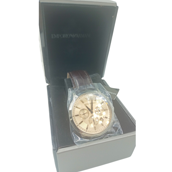 Emporio Armani Renato Analog Beige Dial Men's Watch-AR2433 - Image 4