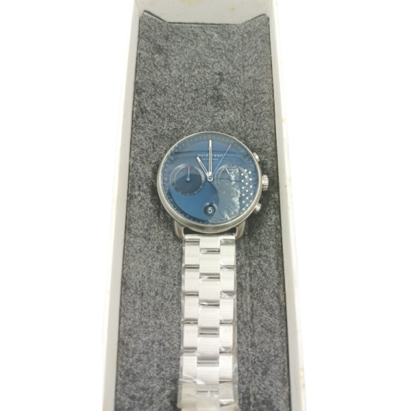 Nordgreen Scandinavian Design Watch Analogue Quartz Anthracite Blue Dial Interchangeable Straps G1016322 - Image 5