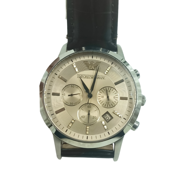 Emporio Armani Renato Analog Beige Dial Men's Watch-AR2433 - Image 9