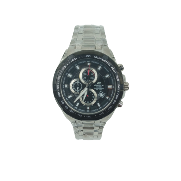 Casio Edifice Chronograph Black Dial Stainless Steel Men's Watch EF 539 - Image 7