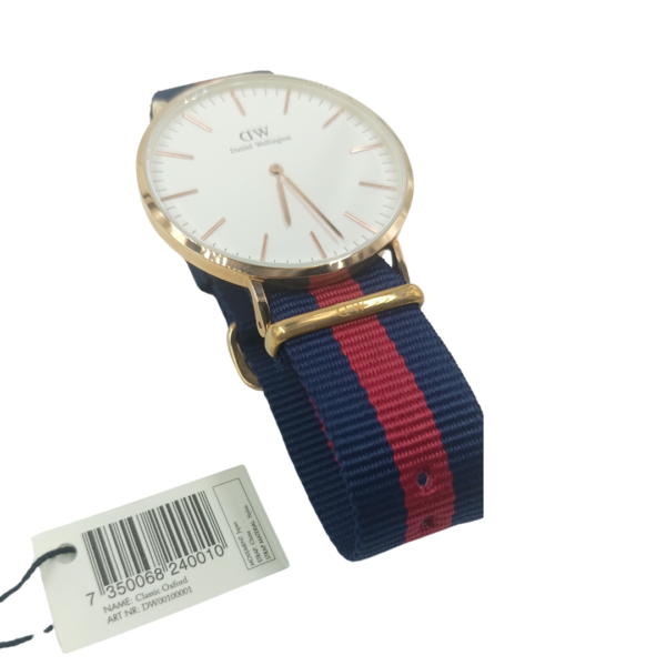 Daniel Wellington Silicone Classic Men White Round Dial Analog Watch- DW00100001 Rose Gold Band - Image 12