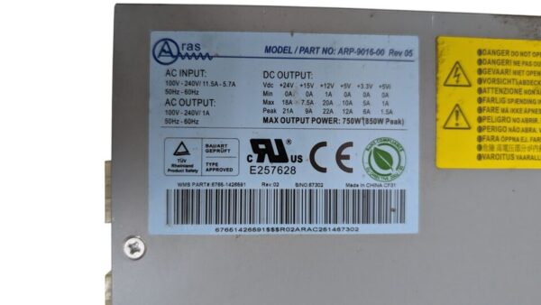 Aras ARP-9016-00 REV 05 BB2 Power Supply - Image 5