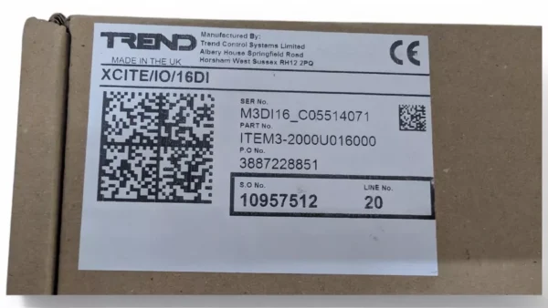 Trend XCITE/IO/16DI Expander Module ITEM3-2000U016000 - Image 4