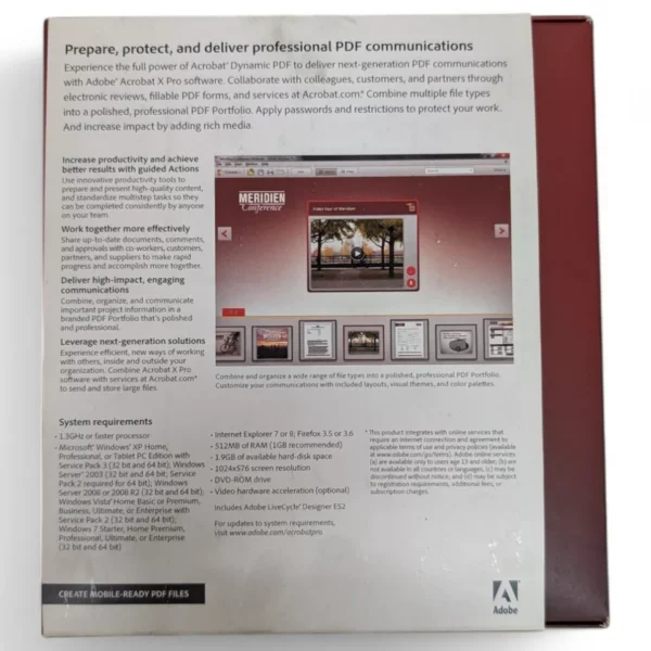 New Adobe Acrobat X Pro 65084260 Apro 10.0 Win ED - Image 5