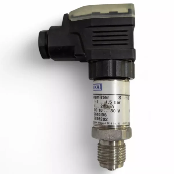 WIKA S-10 Pressure Transmitter -1 to 1.5 bar, 4-20mA Output, 10-30V DC