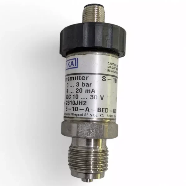 WIKA S-10 Pressure Transmitter 0-3 Bar 4-20mA DC 10-30V Industrial Sensor - Image 3