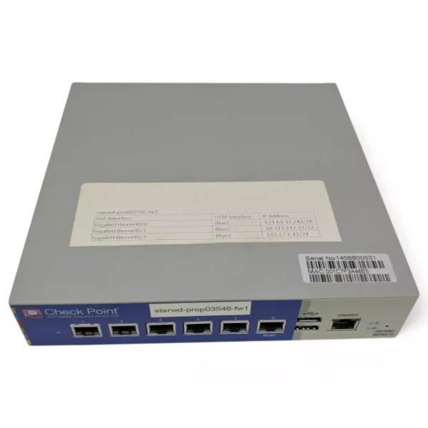 Check Point T-110 6-Port Gigabit Security Appliance Firewall ...