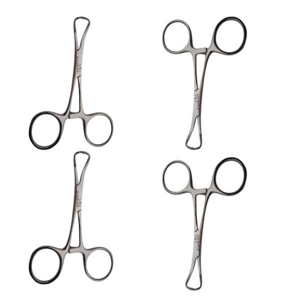 L.R.I  Stainless Towel Forceps -  Pack of 4 Pcs