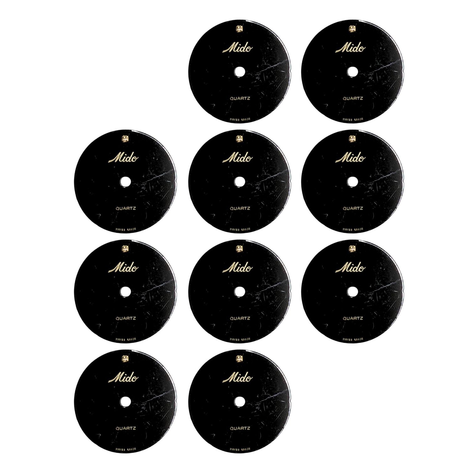 Mido Quartz Black Watch Dial