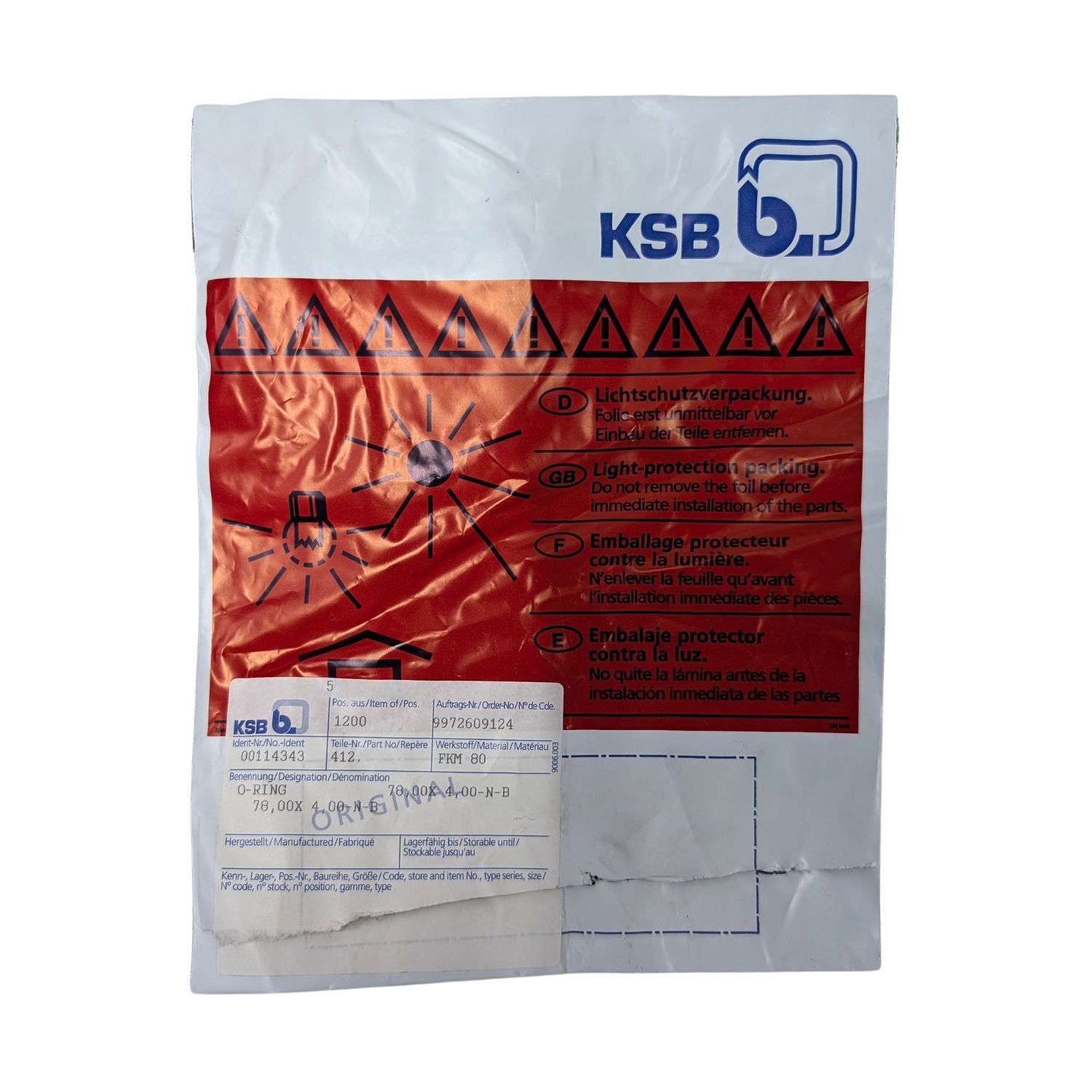 KSB OEM O-Ring